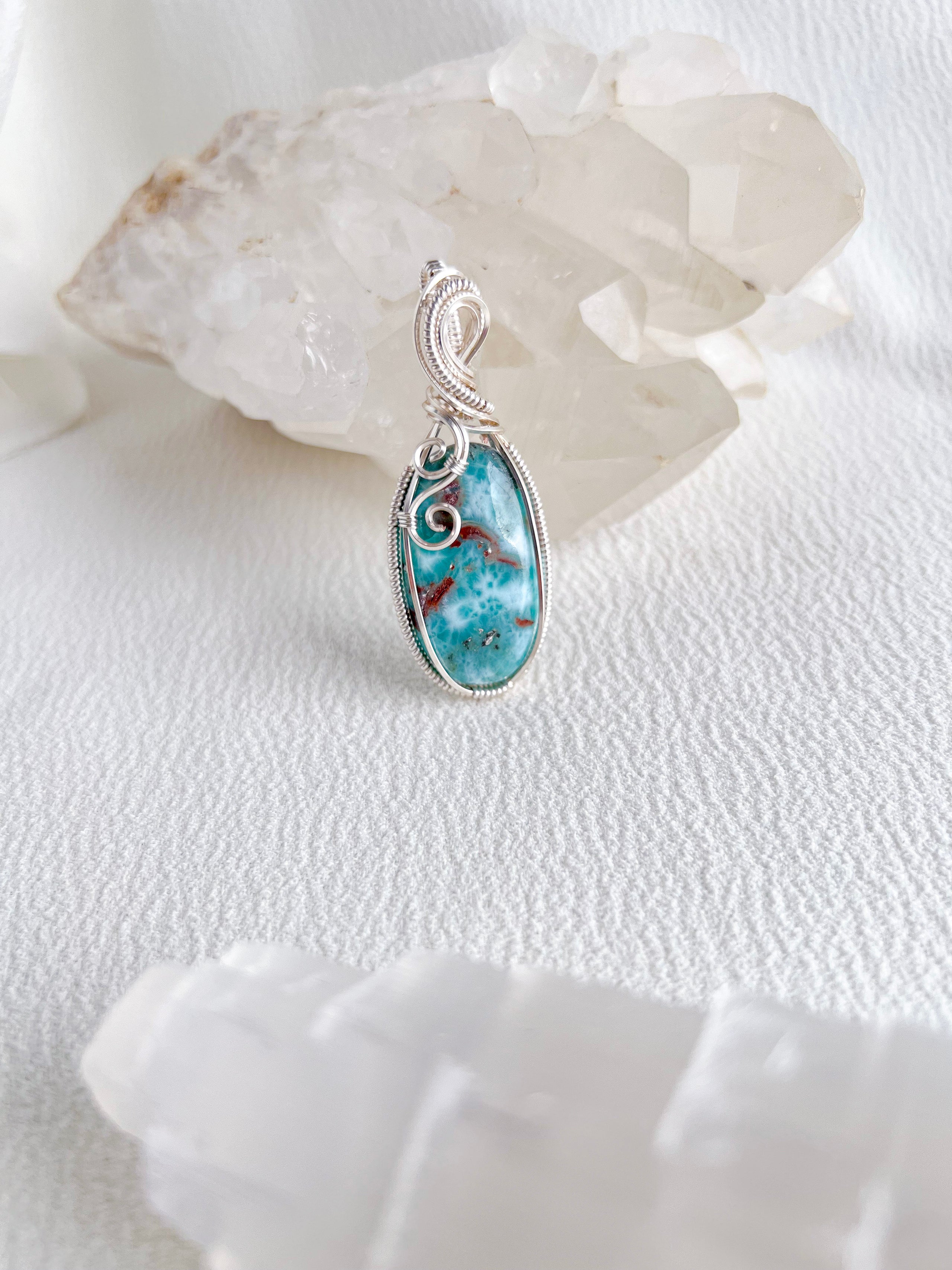 Larimar hotsell Silver Pendant